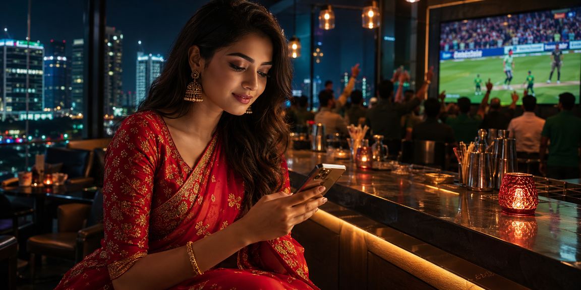 ঢাকায় বাংলাদেশি মডেল 107 প্ল্যাটফর্মে ক্রিকেট বেটিং উপভোগ করছেন